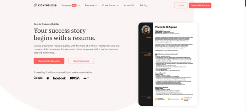 kickresume-ai-resume-and-cover-letter-builder