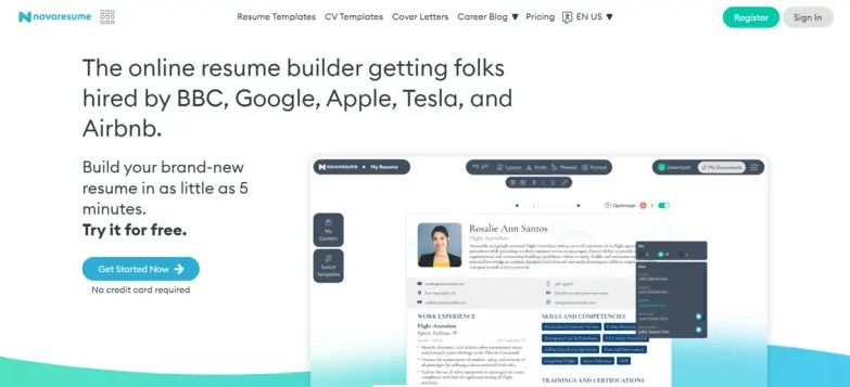 novoresume-best-ai-resume-builder