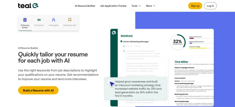 tealhq-ai-powered-resume-builder